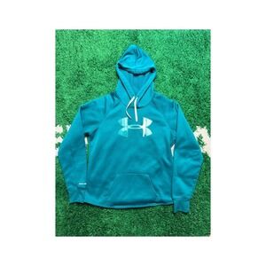 Under Armour Hoodie Pullover Sweatshirt Turquoise Green Athletic Apparel - M